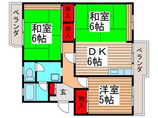 キャステル平田の物件間取画像